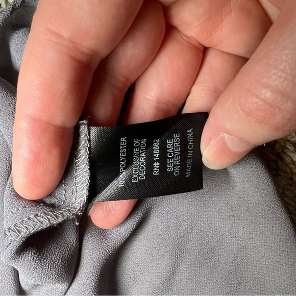 Torrid Grey Embroidered Tiered Boho Tank Top Women’s Plus Size 1 Flowy Casual - Picture 6 of 7